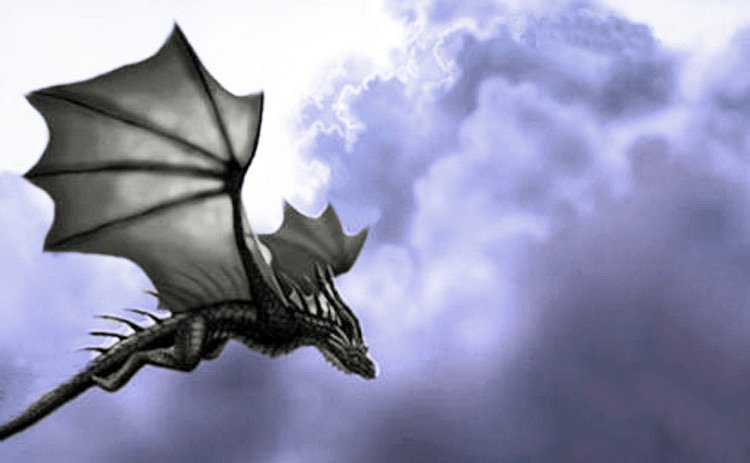Fin de los tiempos: un Dragón volador en Japón